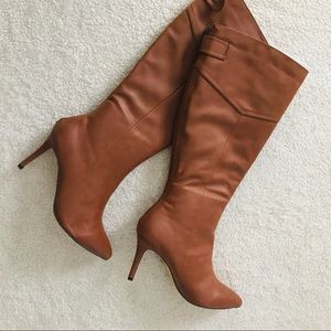 NWT Caramel Brown Knee High Boots